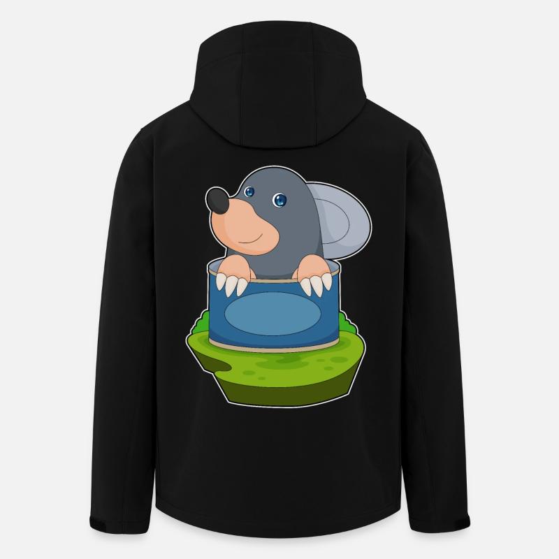 Mole Tin - Men’s Recycled Softshell Jacket by Stanley/Stella - black