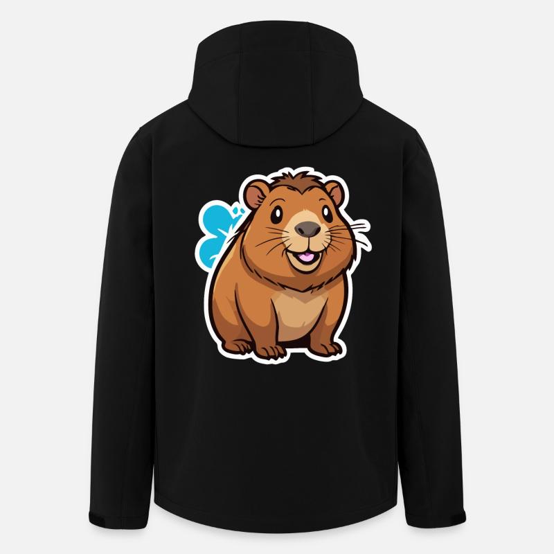 Capybara - Veste softshell homme en polyester recyclé Stanley/Stella - noir