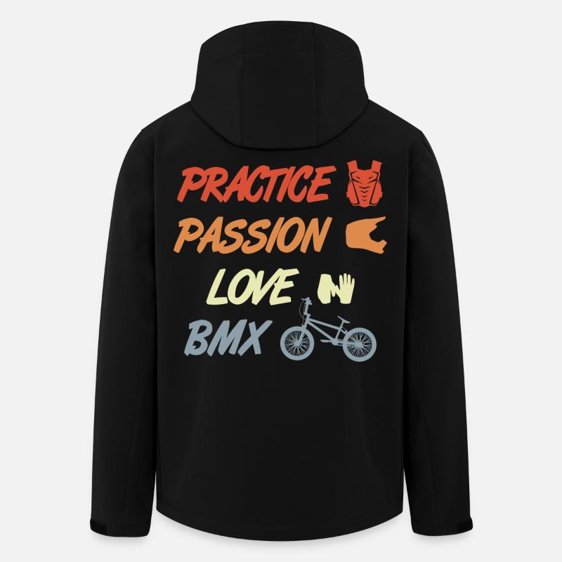 BMX Zitat - Recycelte Männer Softshell-Jacke von Stanley/Stella - Schwarz