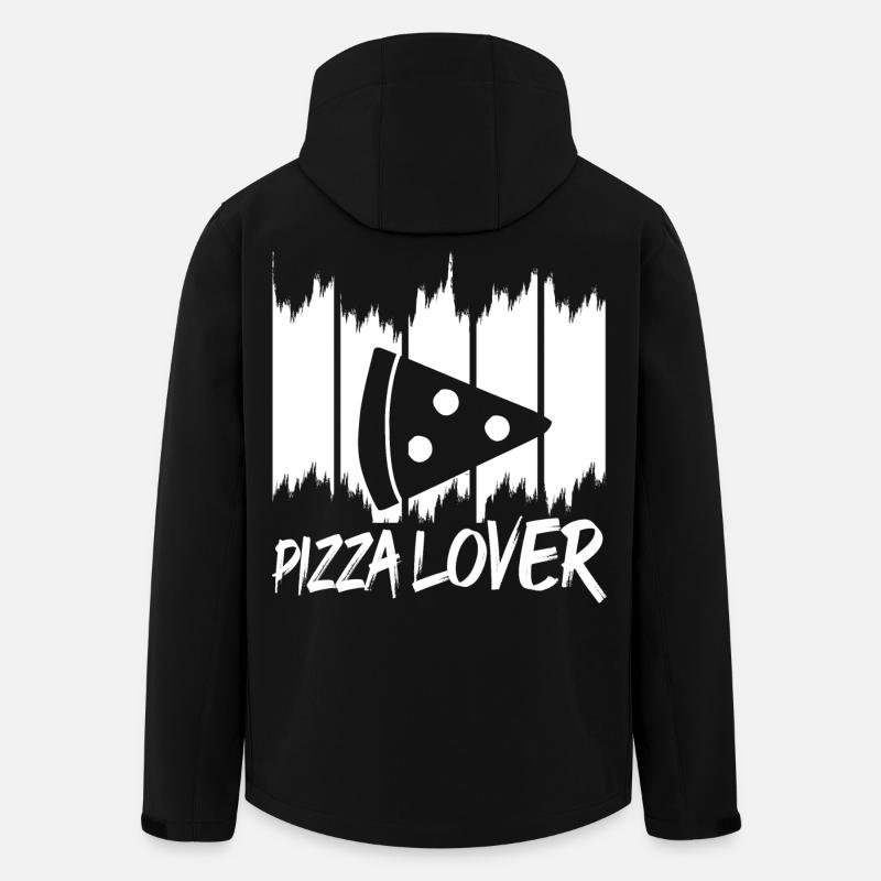 Funny Pizza Lover - Men’s Recycled Softshell Jacket by Stanley/Stella - black
