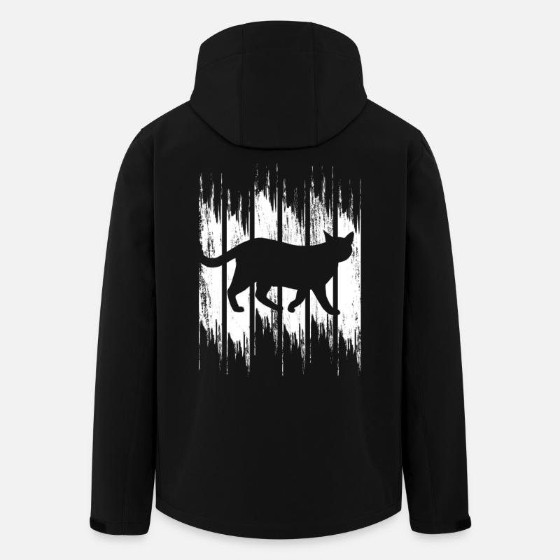 Drôle de chat - Veste softshell homme en polyester recyclé Stanley/Stella - noir