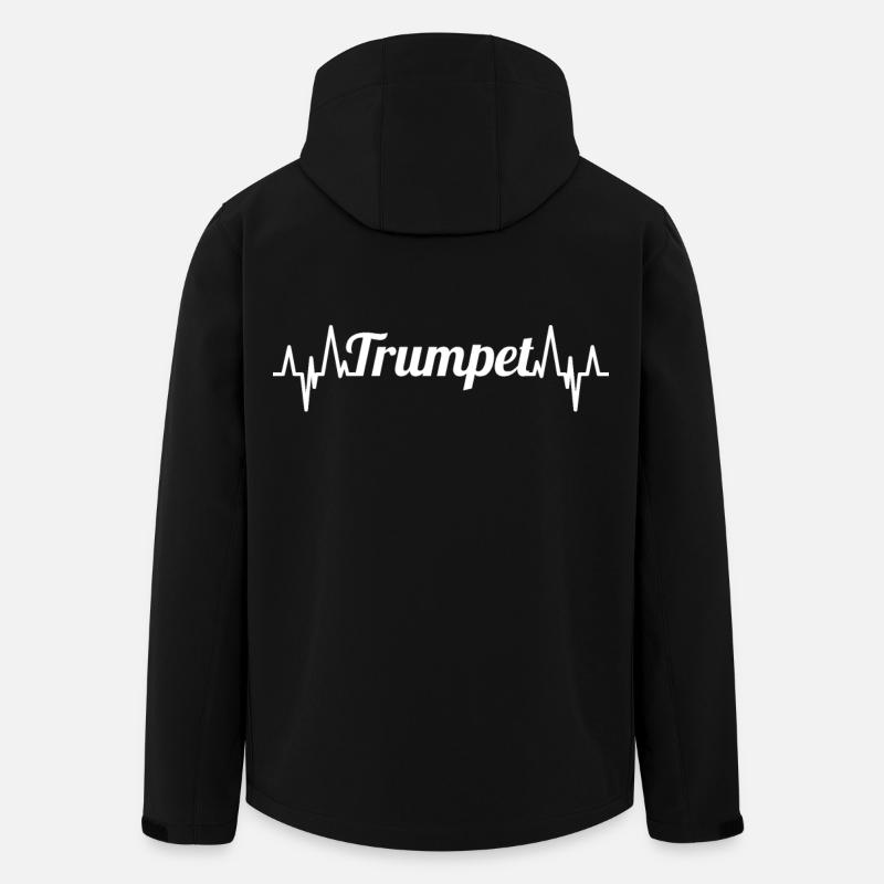 Trompettes Battement de cœur - Veste softshell homme en polyester recyclé Stanley/Stella - noir
