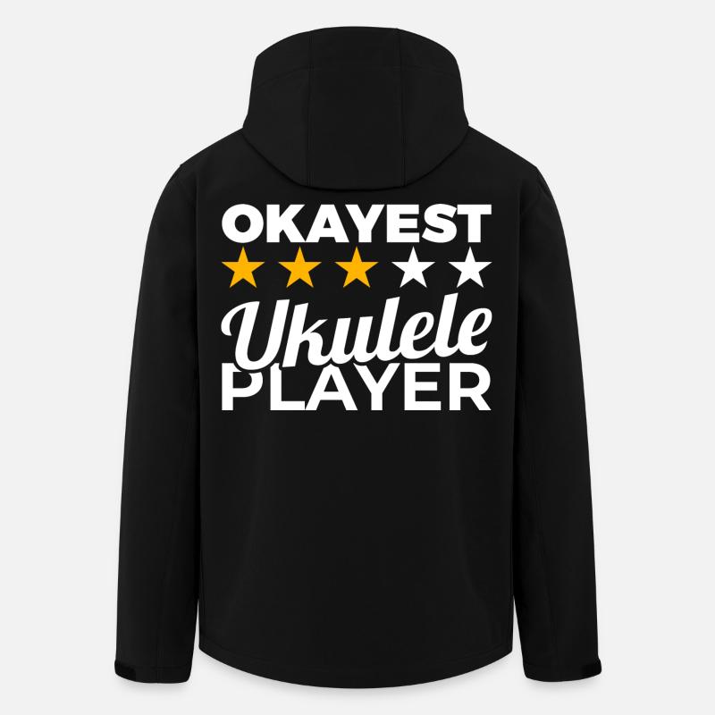 Okayest Ukulele Player - Recycelte Männer Softshell-Jacke von Stanley/Stella - Schwarz