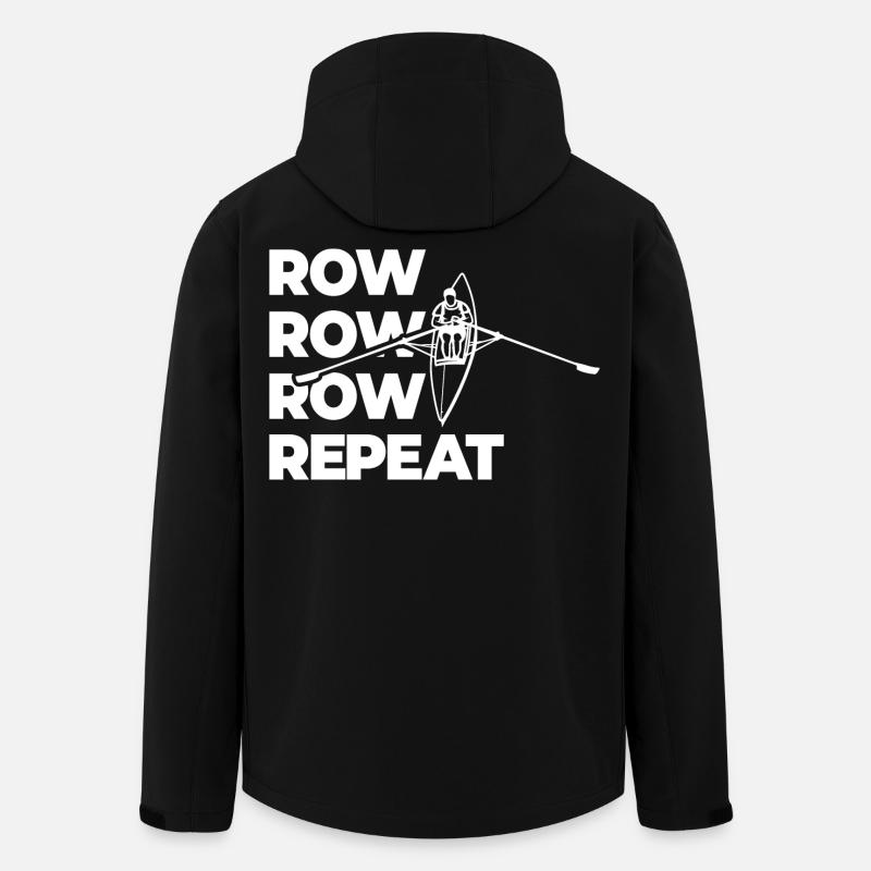 Aviron Aviron Aviron Répétition de l’aviron - Veste softshell homme en polyester recyclé Stanley/Stella - noir