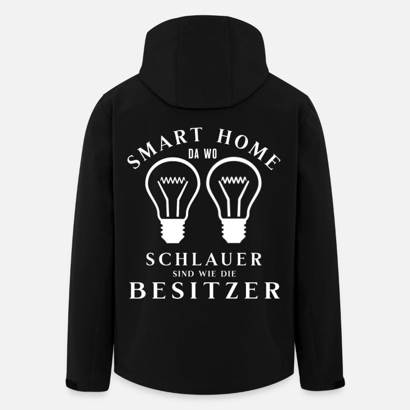 Smart Home T-Shirt Lustig Spruch Nerd Geschenk - Recycelte Männer Softshell-Jacke von Stanley/Stella - Schwarz