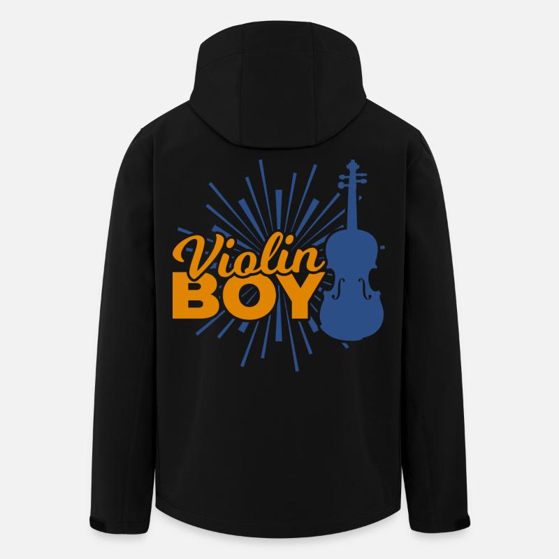 Geigen Junge - Recycelte Männer Softshell-Jacke von Stanley/Stella - Schwarz