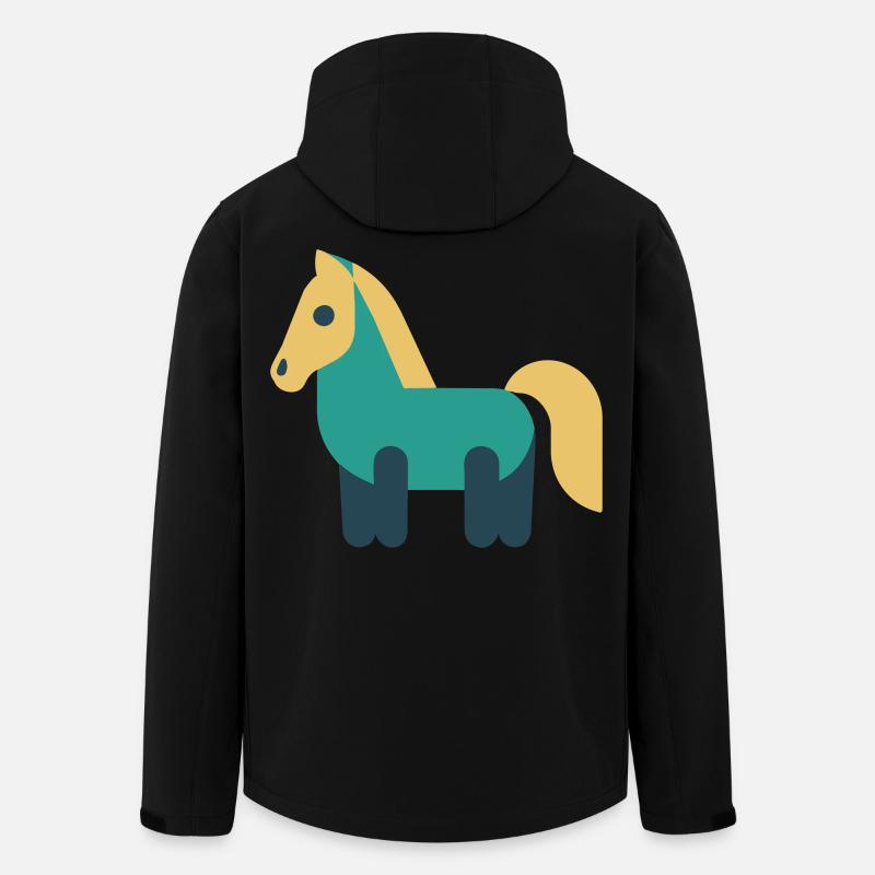 Pferdchen - Recycelte Männer Softshell-Jacke von Stanley/Stella - Schwarz