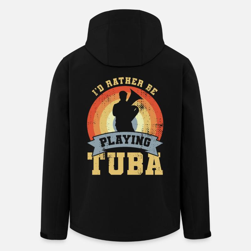 Tuba Zitat - Recycelte Männer Softshell-Jacke von Stanley/Stella - Schwarz