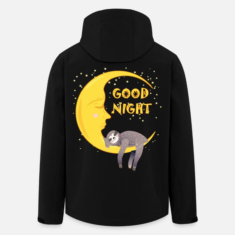 Good Night, Sloth - Men’s Recycled Softshell Jacket by Stanley/Stella - black