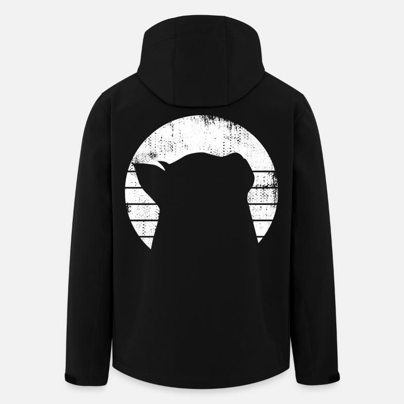 Katze Zeichnung - Recycelte Männer Softshell-Jacke von Stanley/Stella - Schwarz