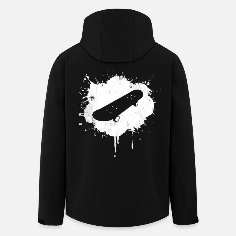 Skateboard Skizze - Recycelte Männer Softshell-Jacke von Stanley/Stella - Schwarz
