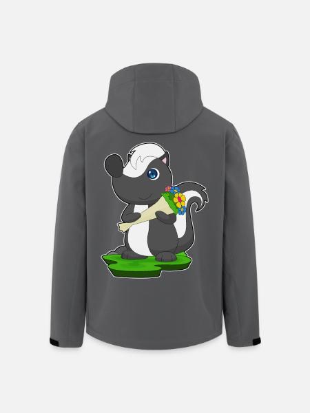 Bouquet de moufettes - Veste softshell homme en polyester recyclé Stanley/Stella - noir