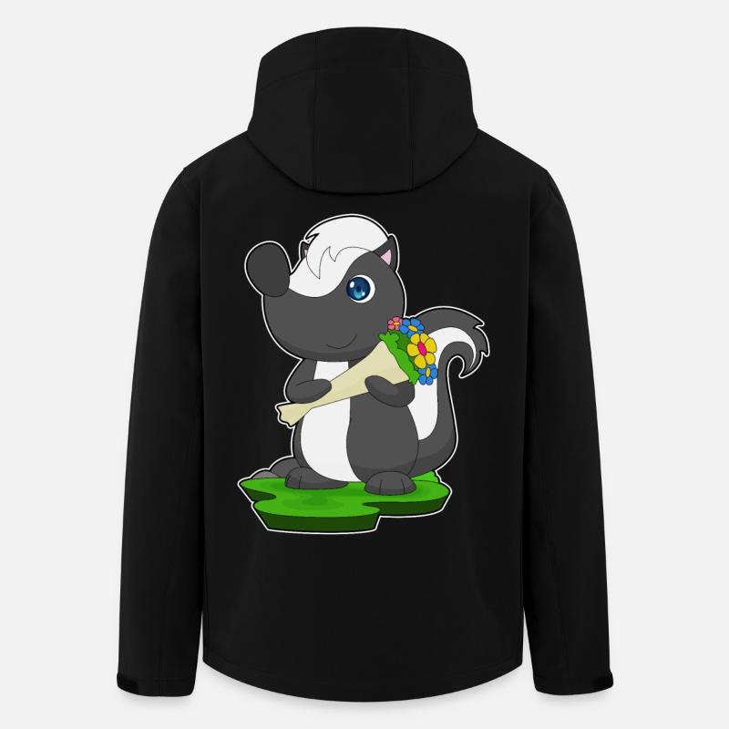 Skunk Bouquet - Men’s Recycled Softshell Jacket by Stanley/Stella - black