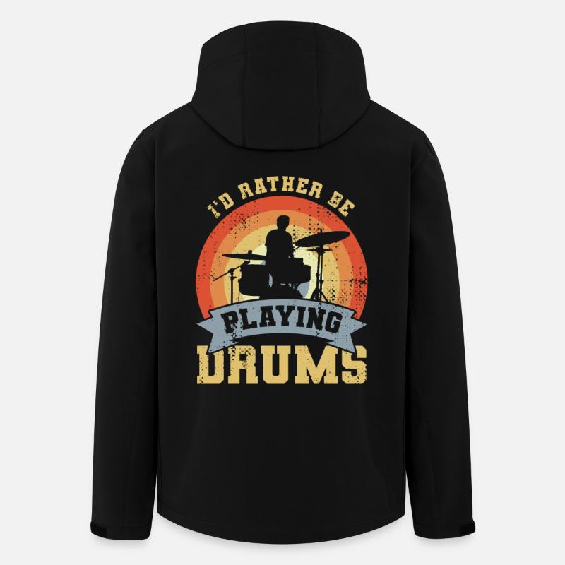 Dicton du batteur - Veste softshell homme en polyester recyclé Stanley/Stella - noir