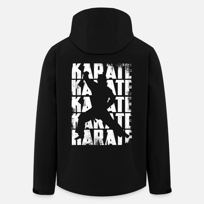 Funny Karate - Men’s Recycled Softshell Jacket by Stanley/Stella - black