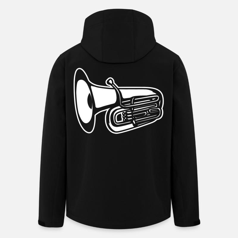 Tuba - Recycelte Männer Softshell-Jacke von Stanley/Stella - Schwarz