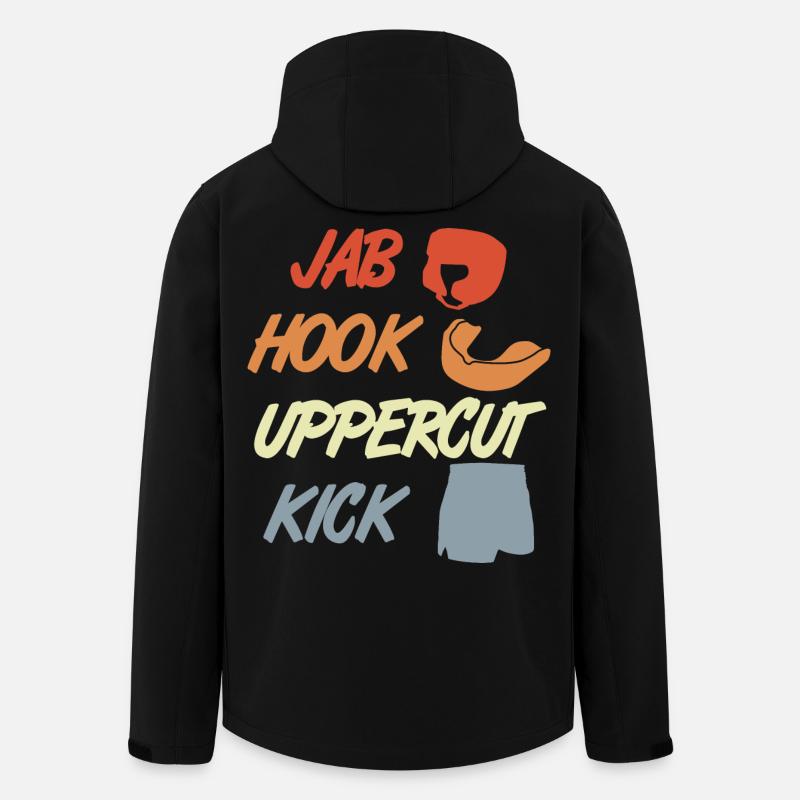 Jab Hook Uppercut Kick - Men’s Recycled Softshell Jacket by Stanley/Stella - black