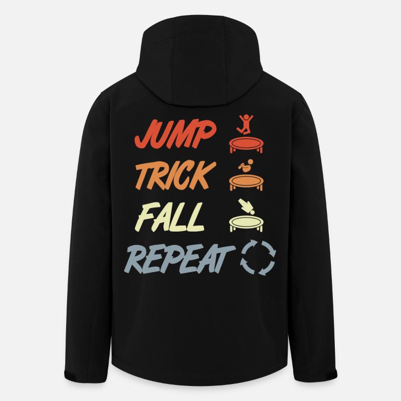 Trampoline Techniques - Men’s Recycled Softshell Jacket by Stanley/Stella - black