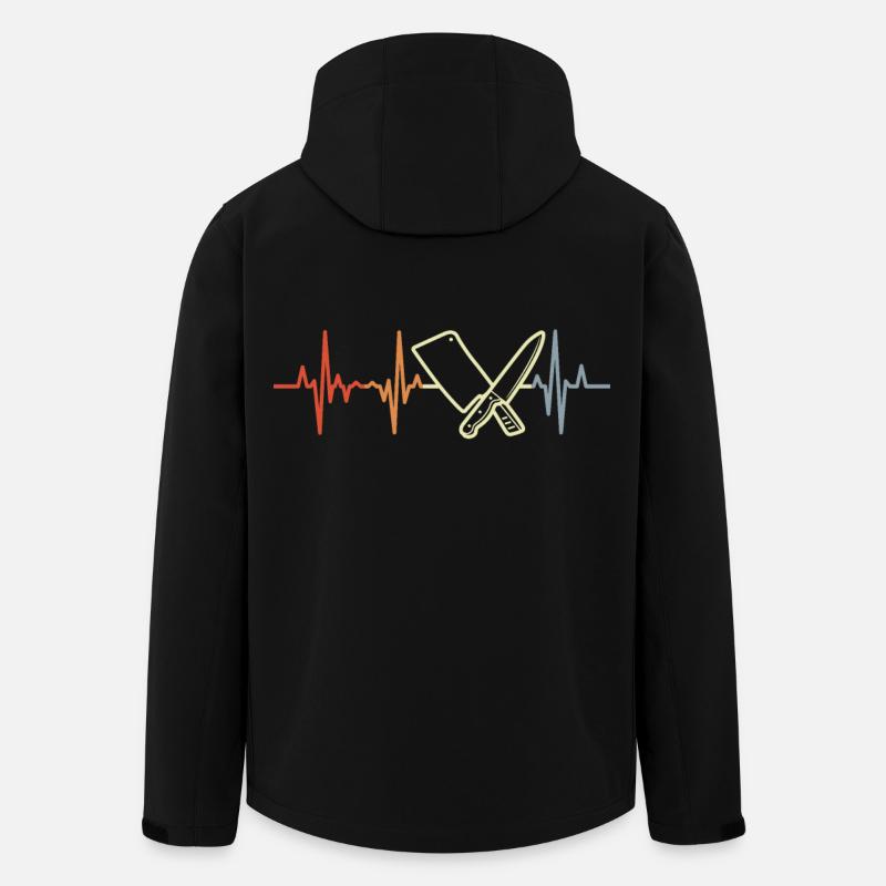 Couperet de boucher Pulse Beat - Veste softshell homme en polyester recyclé Stanley/Stella - noir