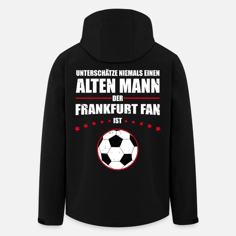 Alter Mann - Frankfurt Fan | Retro Vintage Design - Recycelte Männer Softshell-Jacke von Stanley/Stella - Schwarz