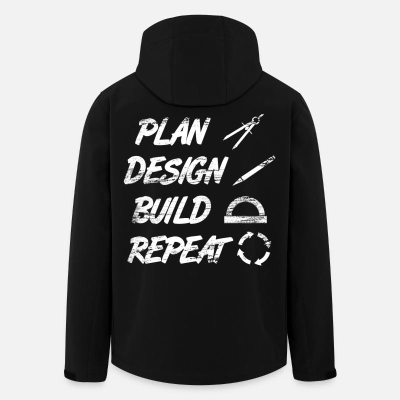 Routine de l’architecte - Veste softshell homme en polyester recyclé Stanley/Stella - noir