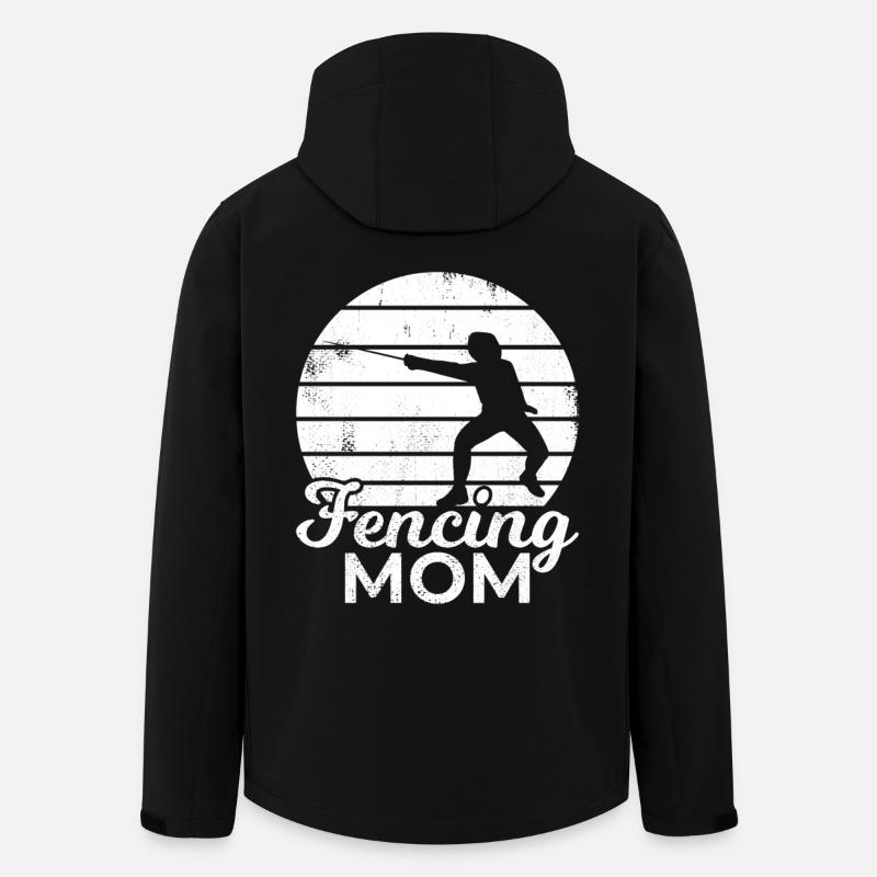 Mama Fechterin - Recycelte Männer Softshell-Jacke von Stanley/Stella - Schwarz