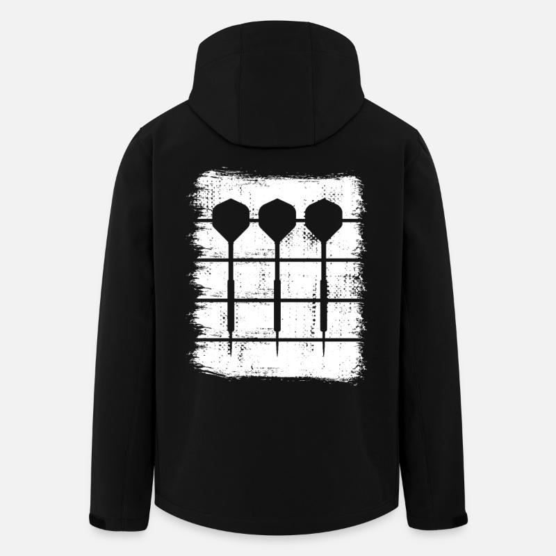 Fléchettes - Veste softshell homme en polyester recyclé Stanley/Stella - noir