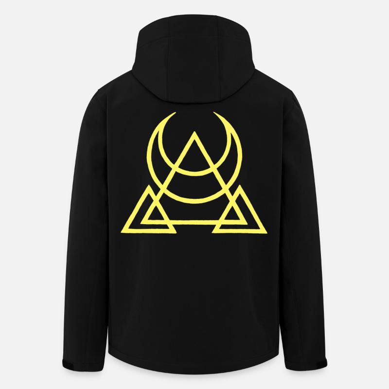 Symbol der ägyptischen Pyramiden - Recycelte Männer Softshell-Jacke von Stanley/Stella - Schwarz