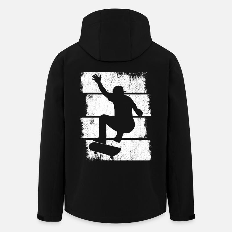 Skateboarding Junge Skizze - Recycelte Männer Softshell-Jacke von Stanley/Stella - Schwarz
