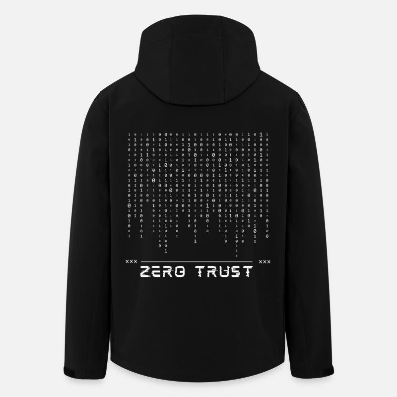 Zero-Trust-Binärcode - Recycelte Männer Softshell-Jacke von Stanley/Stella - Schwarz