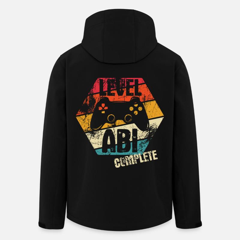 ABI - Level complete - Controller - Gamer - Recycelte Männer Softshell-Jacke von Stanley/Stella - Schwarz