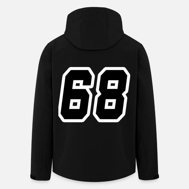 Nummer achtundsechzig 68 - Recycelte Männer Softshell-Jacke von Stanley/Stella - Schwarz
