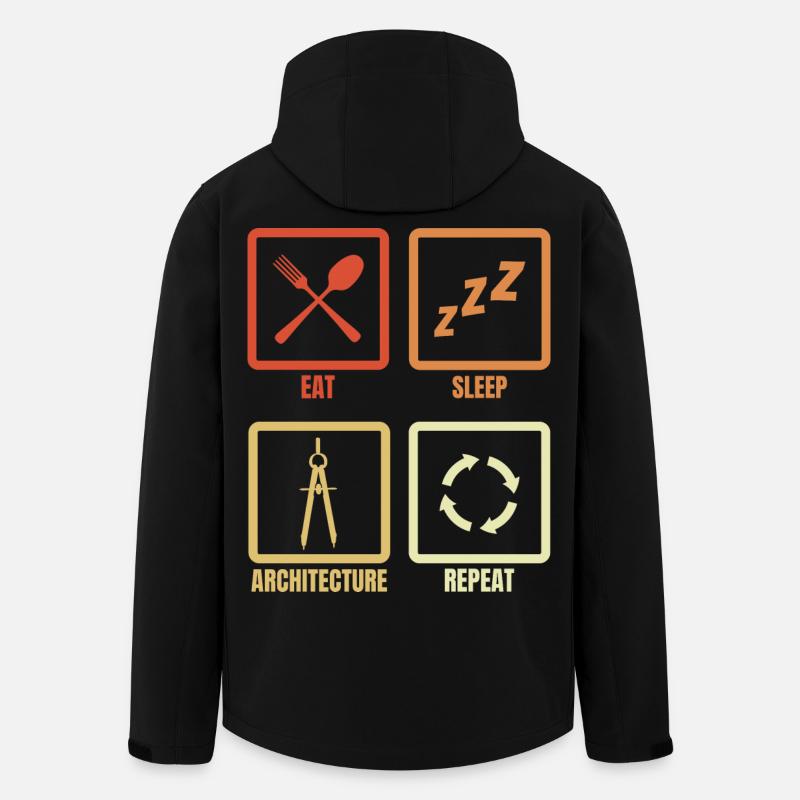 Architect's daily routine - Men’s Recycled Softshell Jacket by Stanley/Stella - black