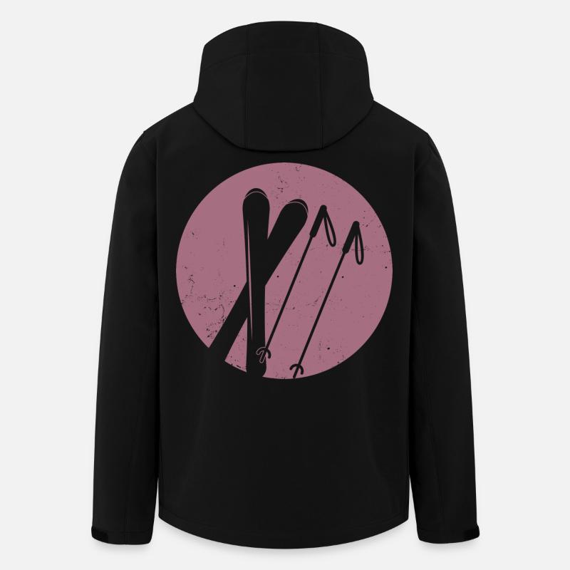 Skifahrer ski - Recycelte Männer Softshell-Jacke von Stanley/Stella - Schwarz