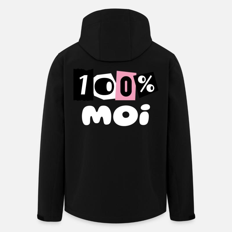 100% MOI - Veste softshell homme en polyester recyclé Stanley/Stella - noir