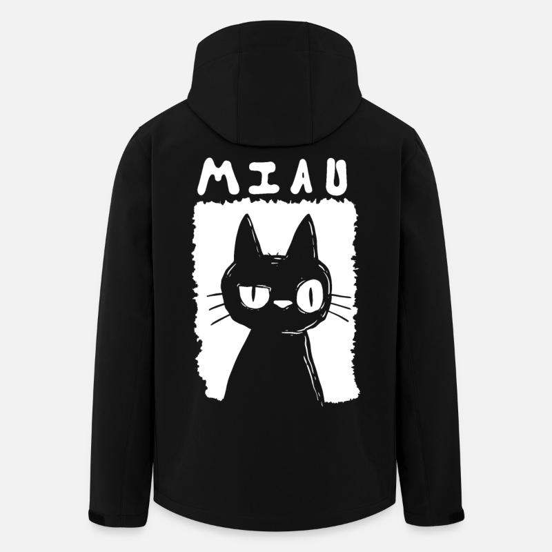 Meow - Men’s Recycled Softshell Jacket Discoverer by Stanley/Stella - black