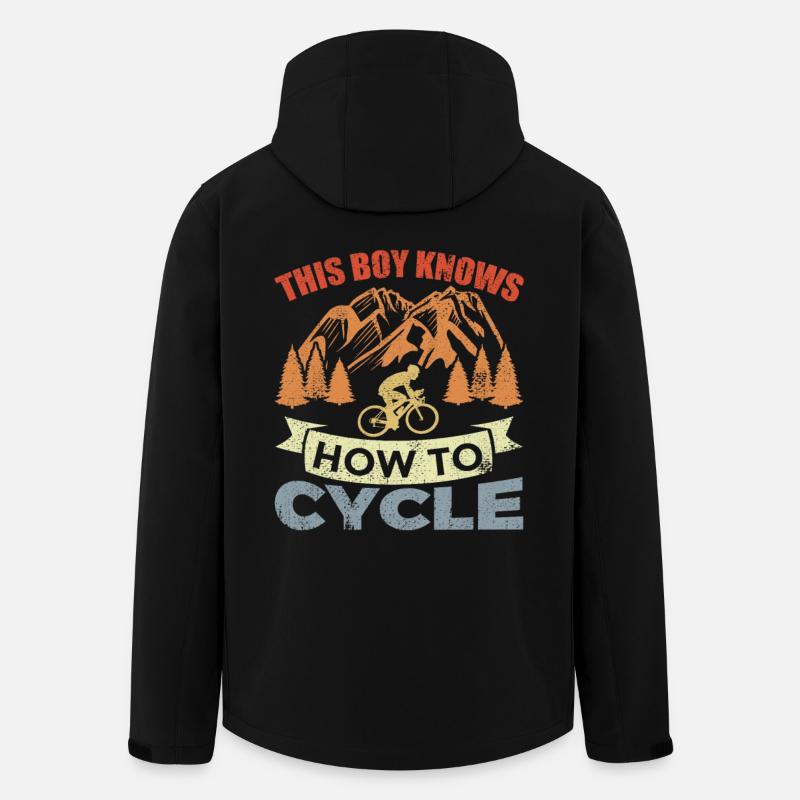 Bicycle Boy - Men’s Recycled Softshell Jacket by Stanley/Stella - black