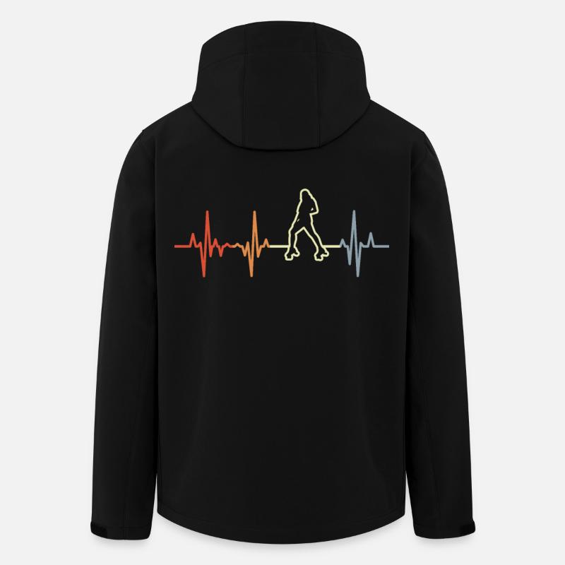 Fille Patineuse à roulettes Palpitations cardiaques - Veste softshell homme en polyester recyclé Stanley/Stella - noir