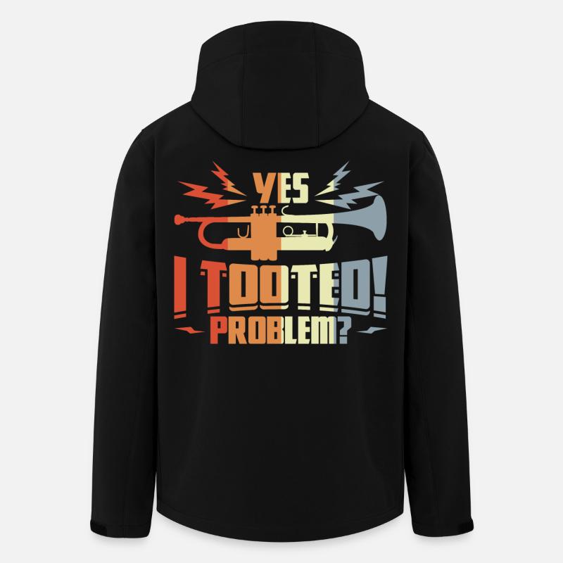 Zitat Trompeter - Recycelte Männer Softshell-Jacke Discoverer von Stanley/Stella - Schwarz