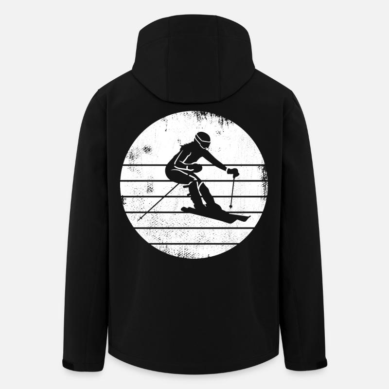 Skier - Men’s Recycled Softshell Jacket by Stanley/Stella - black