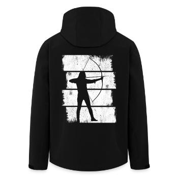 Archer - Veste softshell homme en polyester recyclé Stanley/Stella - noir - Dos - AI Model Male 185 light (185cm)
