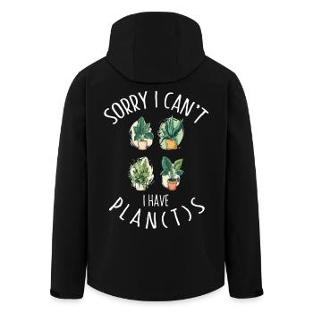 Désolé, je ne peux pas, j’ai des plantes jardinier de plantes - Veste softshell homme en polyester recyclé Stanley/Stella - noir - Dos - AI Model Male 185 light (185cm)