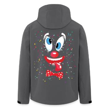 Clown Carnival Costume Clown Costume Clowns Carnival - Men’s Recycled Softshell Jacket by Stanley/Stella - black - Back - AI Model Male 185 light (185cm)