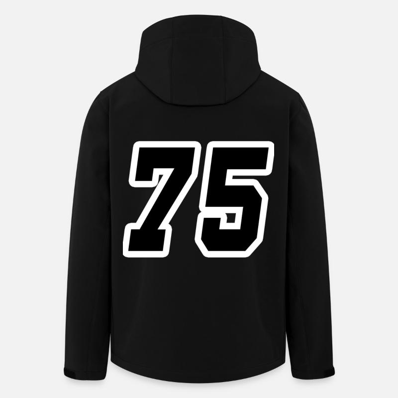 Nummer fünfundsiebzig 75 - Recycelte Männer Softshell-Jacke von Stanley/Stella - Schwarz