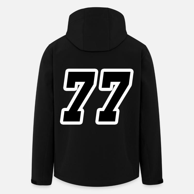 Nummer siebenundsiebzig 77 - Recycelte Männer Softshell-Jacke von Stanley/Stella - Schwarz