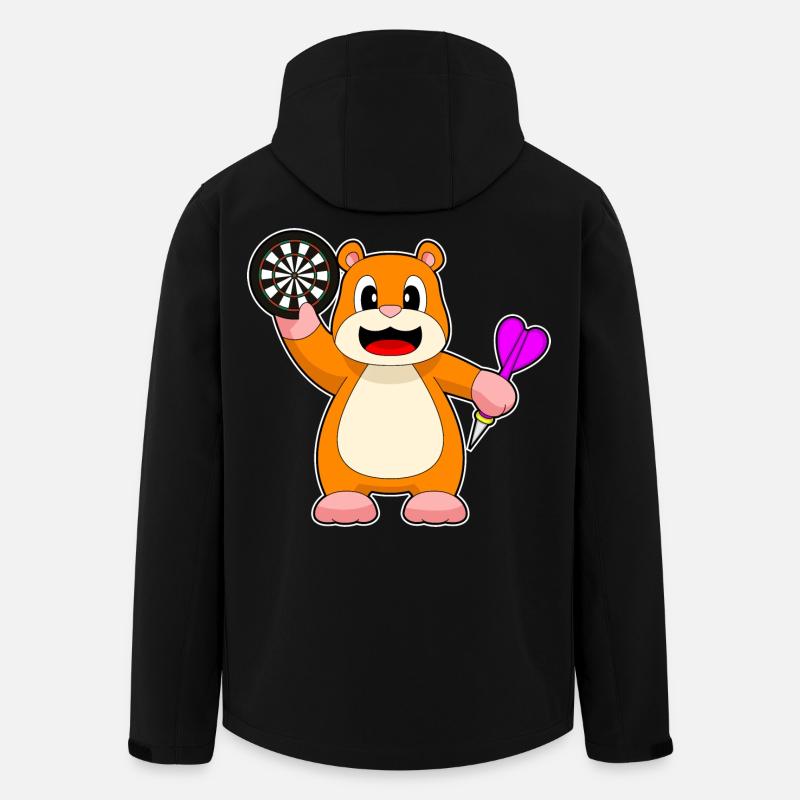 Cible de fléchettes de hamster - Veste softshell homme en polyester recyclé Stanley/Stella - noir