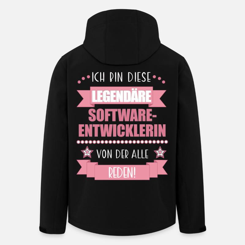Softwareentwicklerin Codeexpertin süßes Geschenk - Recycelte Männer Softshell-Jacke von Stanley/Stella - Schwarz