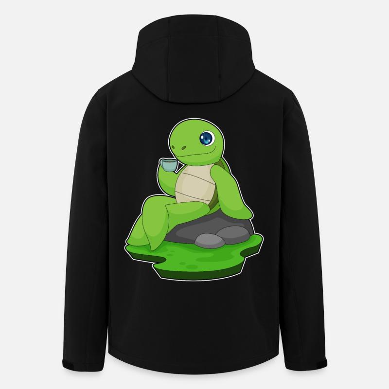 Turtle Coffee Mug - Men’s Recycled Softshell Jacket by Stanley/Stella - black