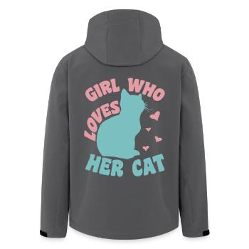 Fille de chat - Veste softshell homme en polyester recyclé Stanley/Stella - noir - Dos - AI Model Male 185 light (185cm)