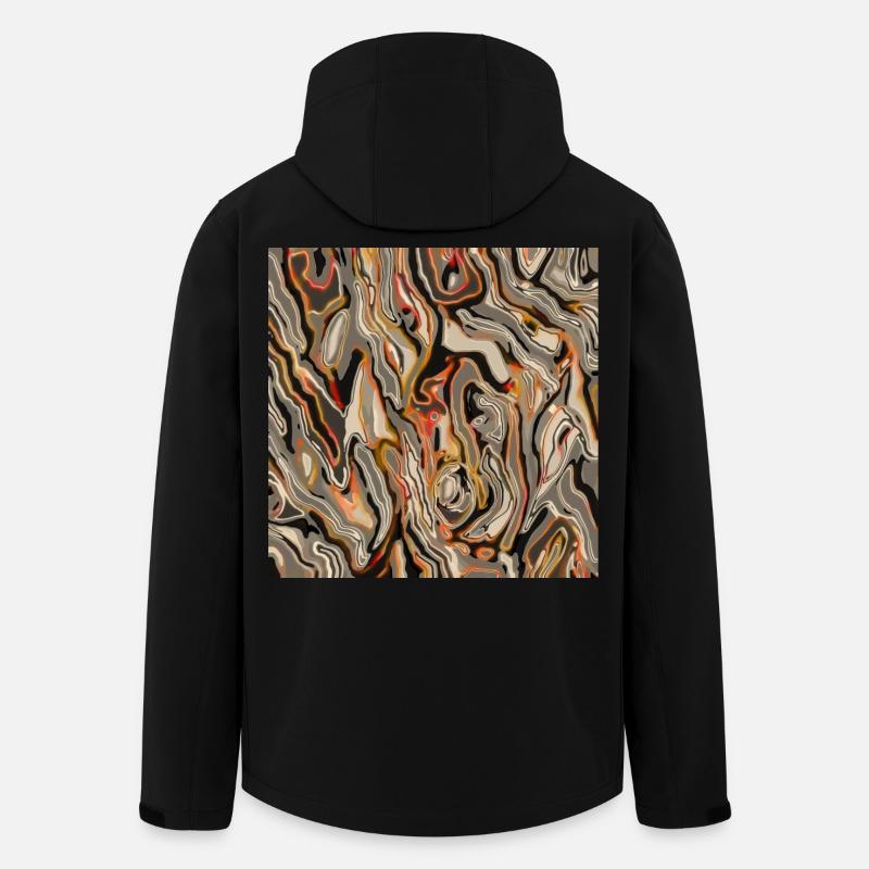 Semblable au bois - Veste softshell homme en polyester recyclé Stanley/Stella - noir